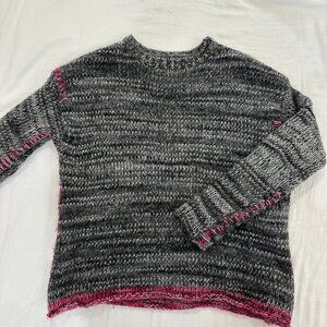 Zadig et Voltaire Grey Metallic Pink Silver Sweater